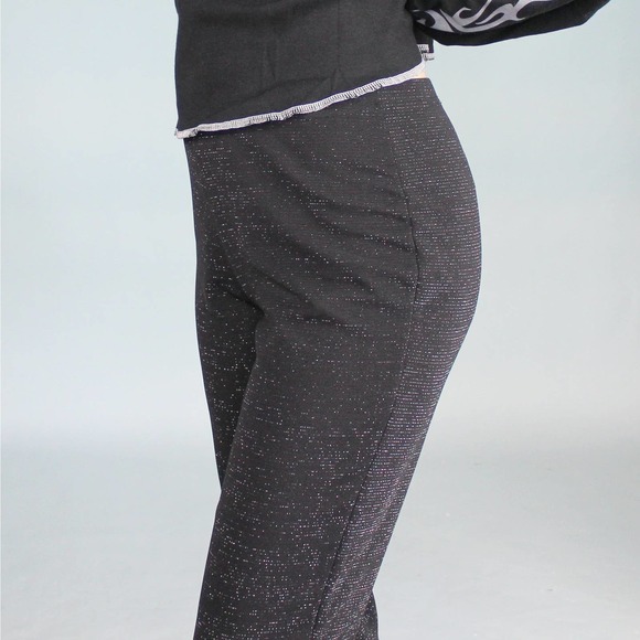 Vintage Y2k Glitter Flare Pants - Picture 7 of 7